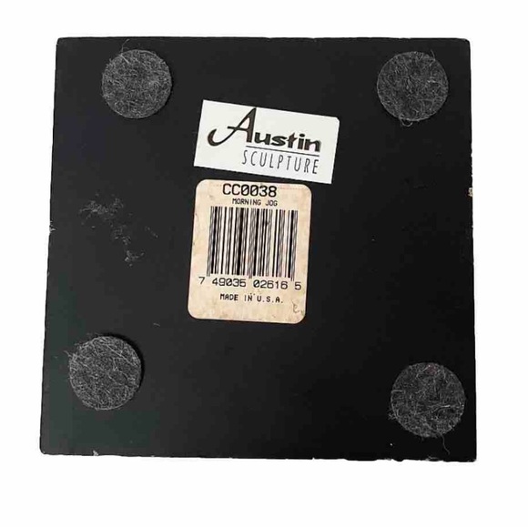 Austin Sculpture 1994 Morning Jog Bronze Paint Statue Man Vintage RARE - Picture 9 of 9